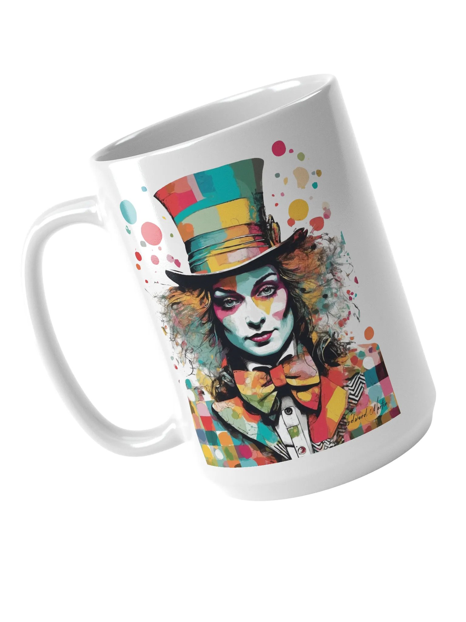 Mad Hatter:Vibrant Collage Portrait : Elegance Mug product image (3)