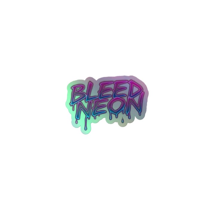 Bleed Neon Holographic Stickers product image (1)