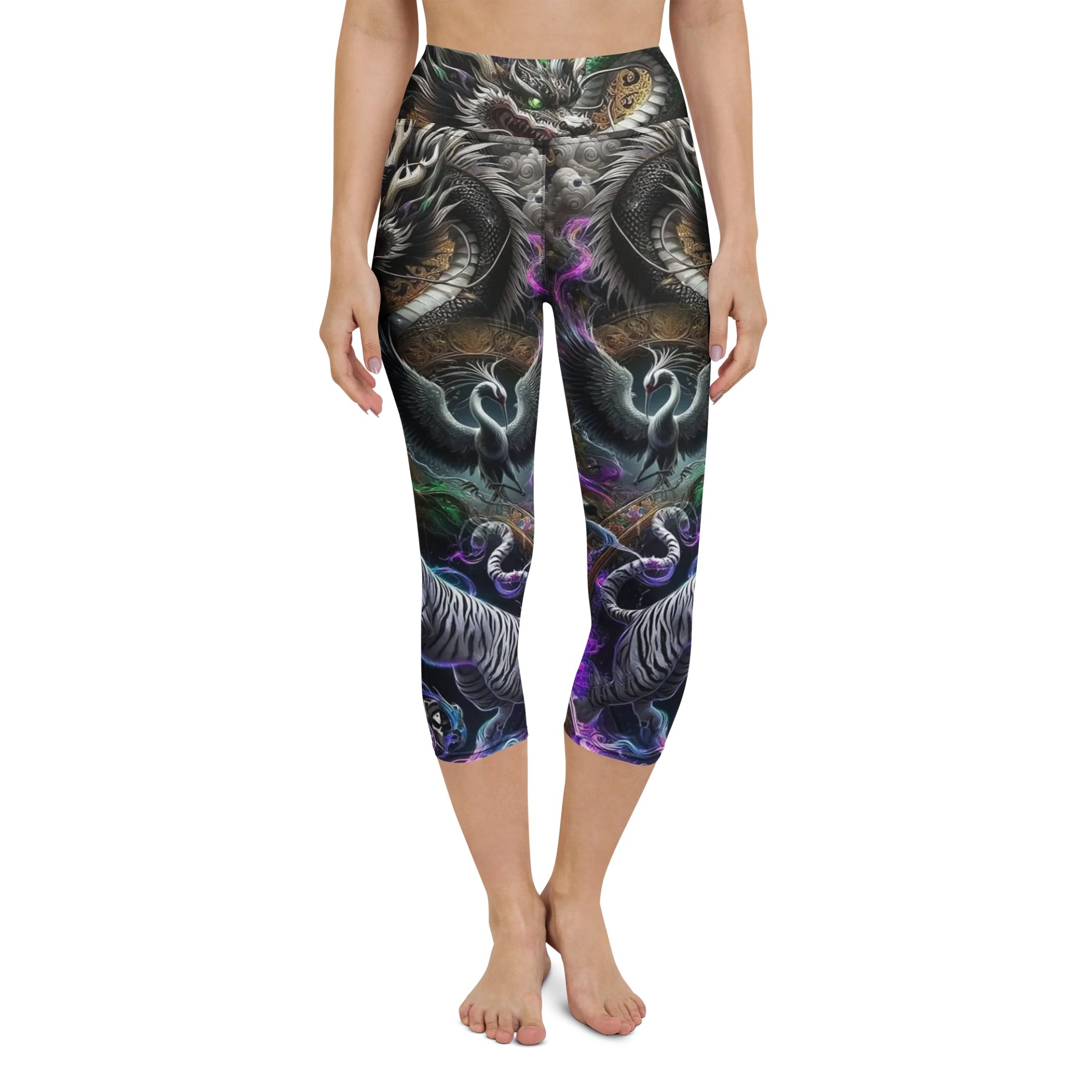 Dragon Scales Yoga Capri Leggings product image (4)