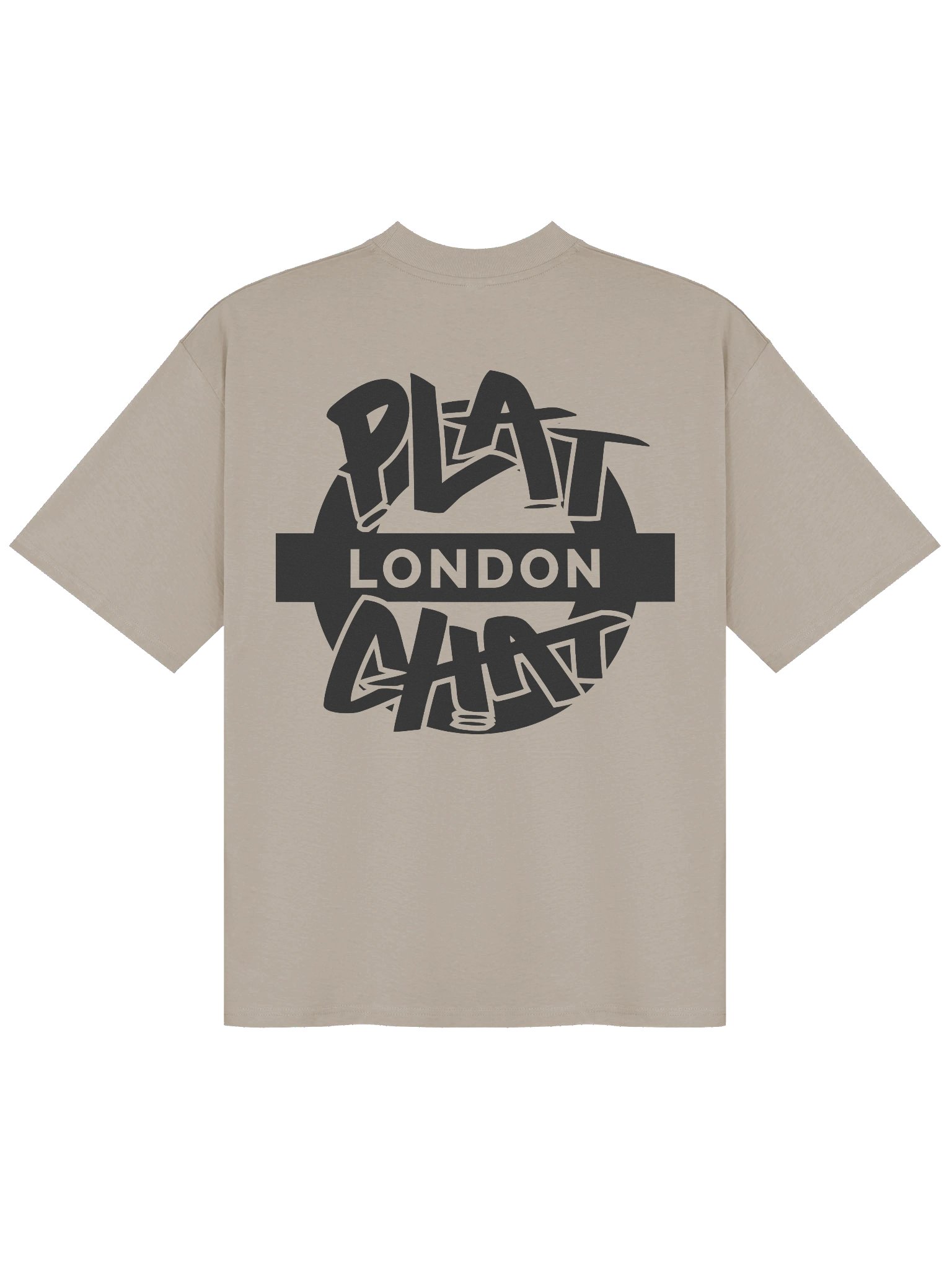 Plat Chat London Black Roundel Oversized Tee product image (1)