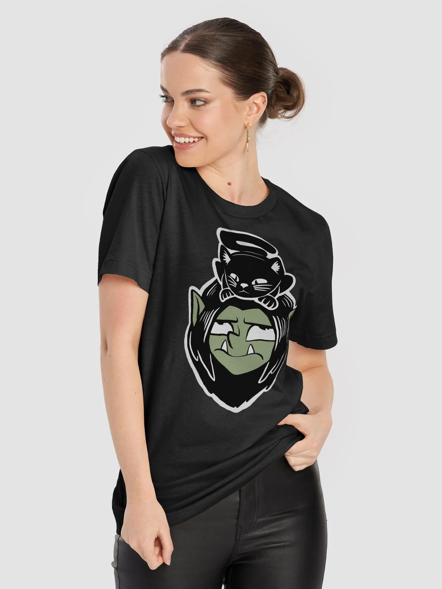 Drafli and Cat T-shirt product image (8)