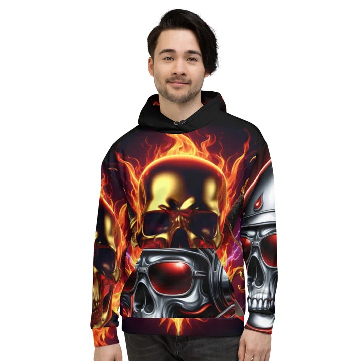 Gold and Silver All-Over Print - Unisex Hoodie #40 product image (2)