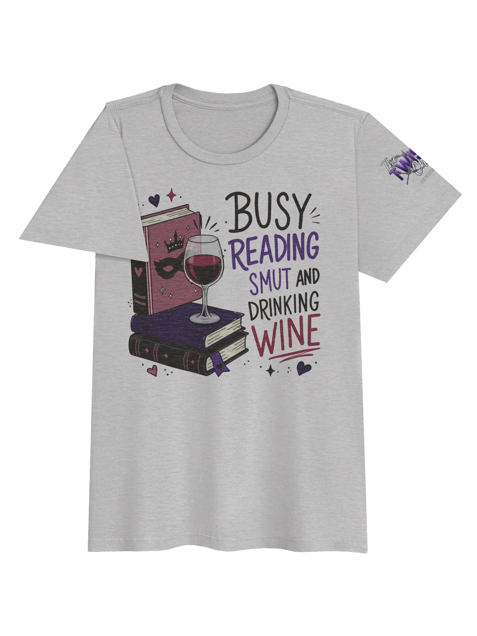 Busy Reading Smut and Drinking Wine (Women's Soft Touch Tee) product image (3)