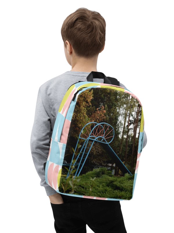 Design-backpack - Abandoned, nostalgic playground in the woods (Pastel Design) product image (2)