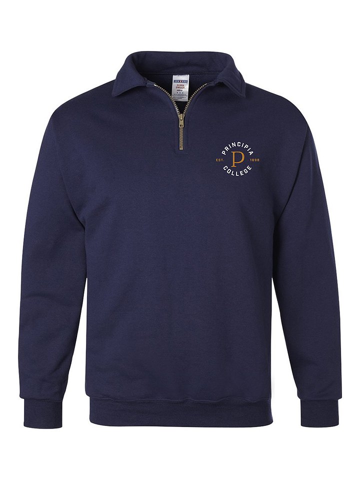 Principia College - Quarter-Zip Cadet Collar Sweatshirt product image (1)