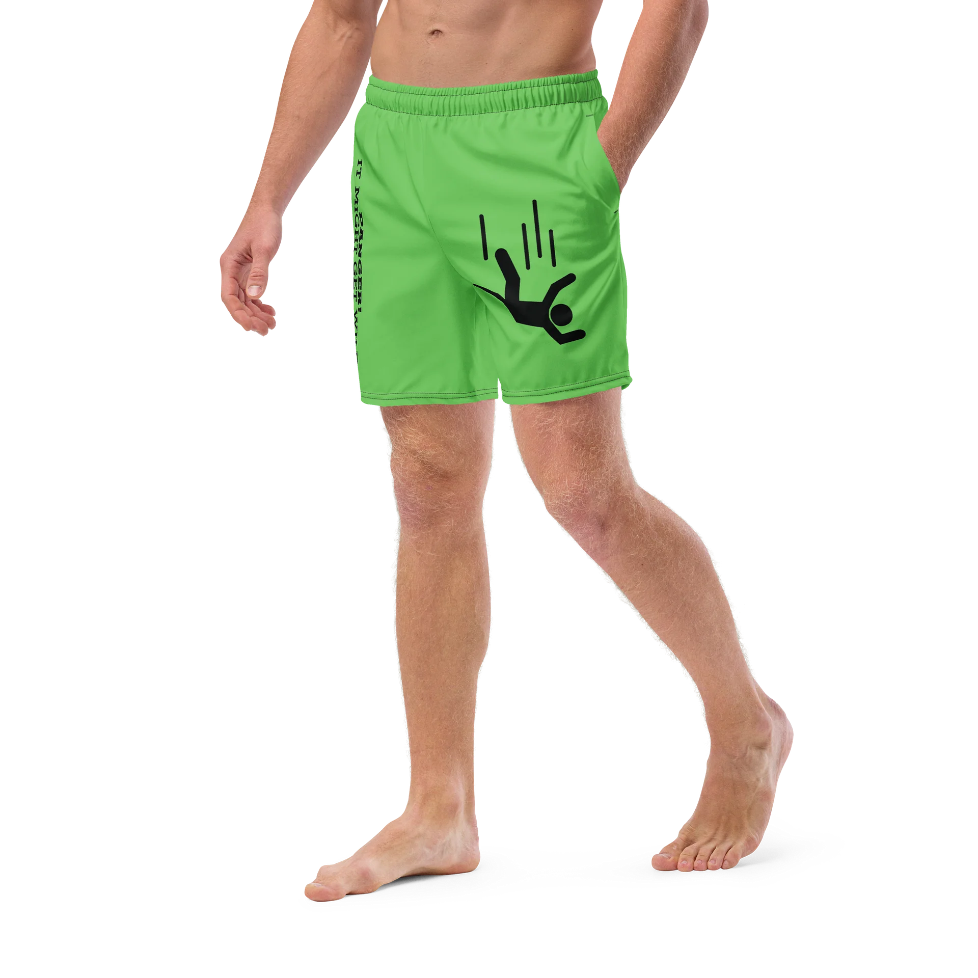 DANGER! - Green/Black Swim Trunks product image (5)
