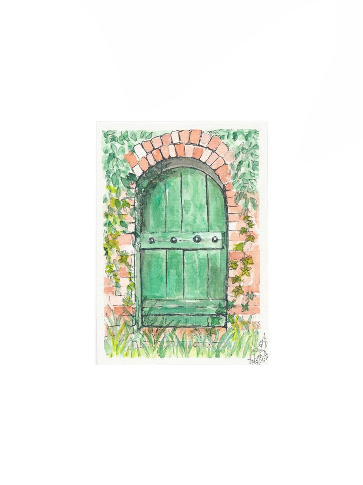 Green Door Print product image (1)