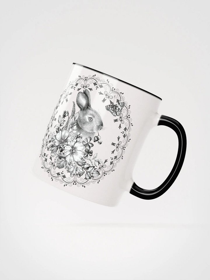 Floral Rabbit Ceramic Mug product image (16)