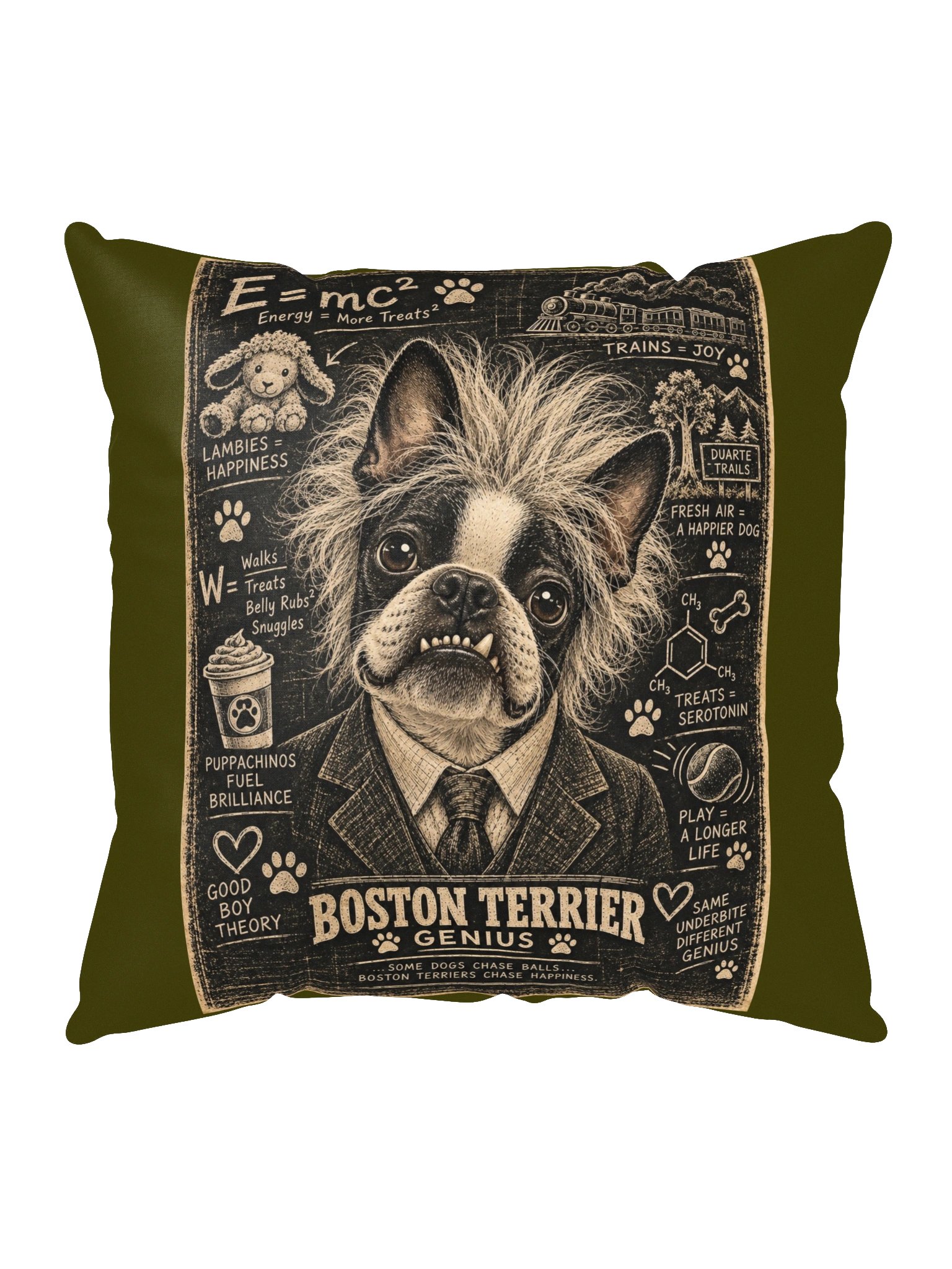 Boston Einstein 18 x 18 Pillow product image (5)