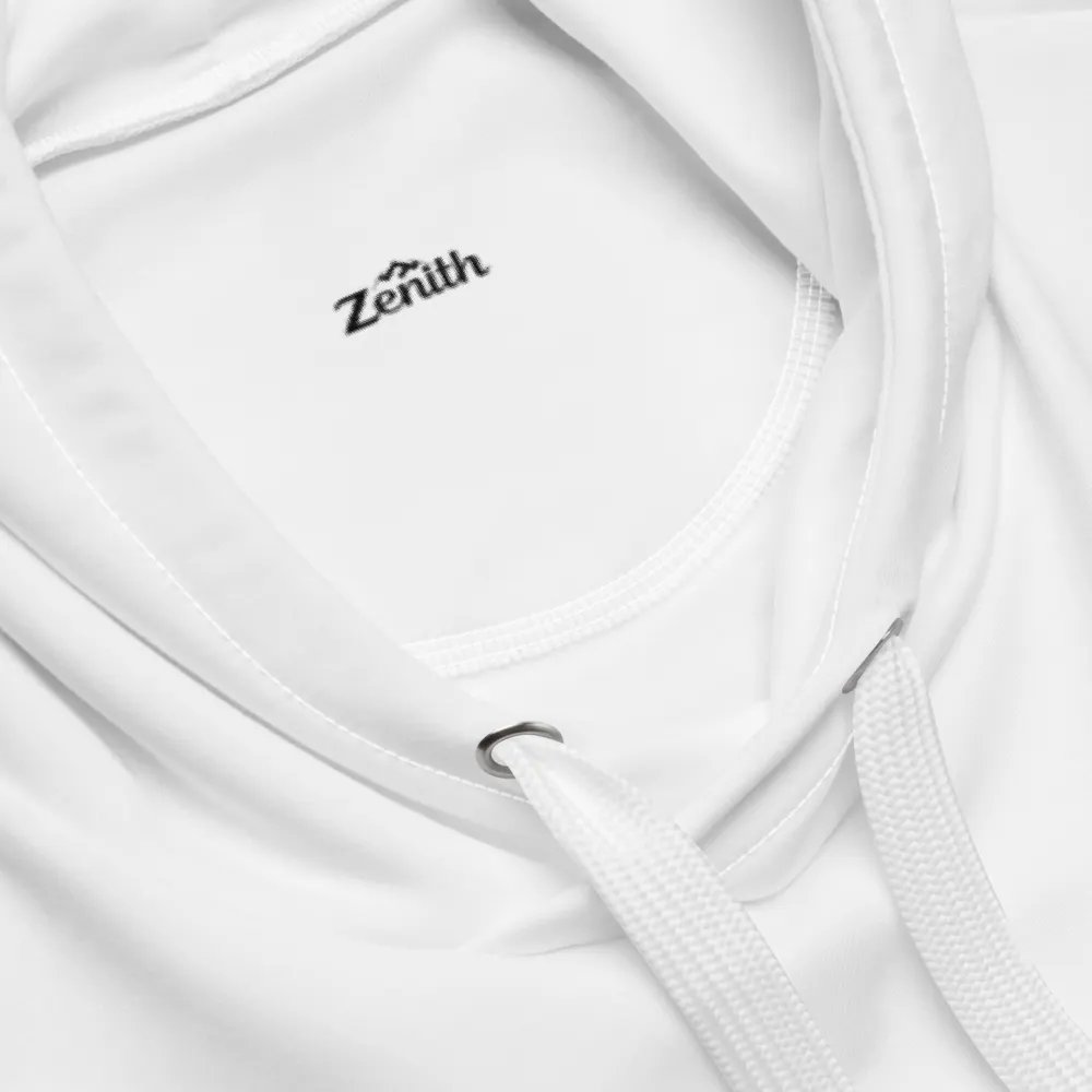 Zenith Recycled Unisex Hoodie with Mountain Peak Design - White product image (12)