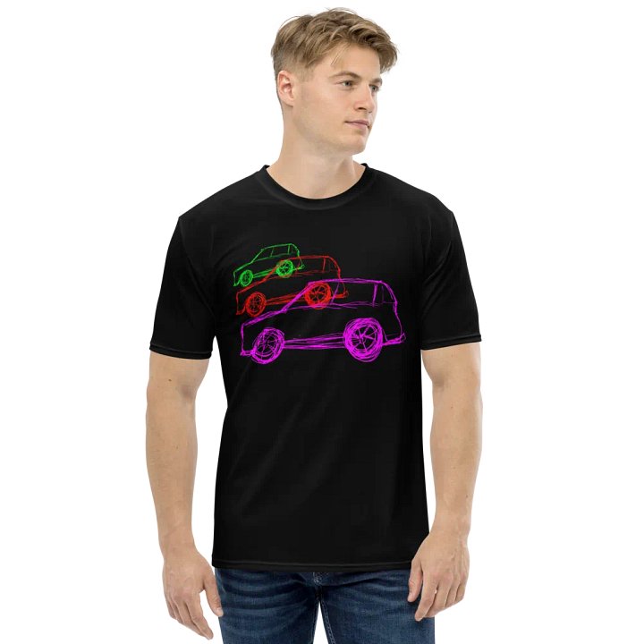 marcCAR T-Shirt green/red/pink/black Crew Neck T-Shirt product image (1)