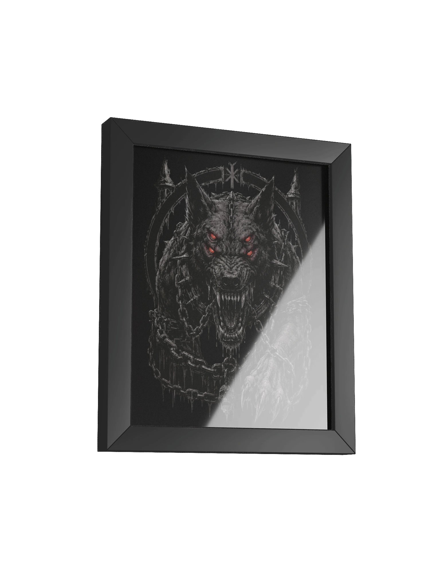 NORTHERN ILLUSIONS - Garmr (Hell Hound) Premium Framed Poster product image (6)
