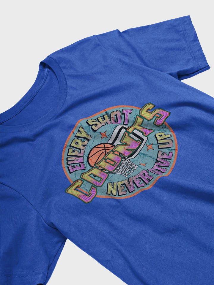 Every Shot Counts Basketball Motivational Circle T-Shirt product image (2)