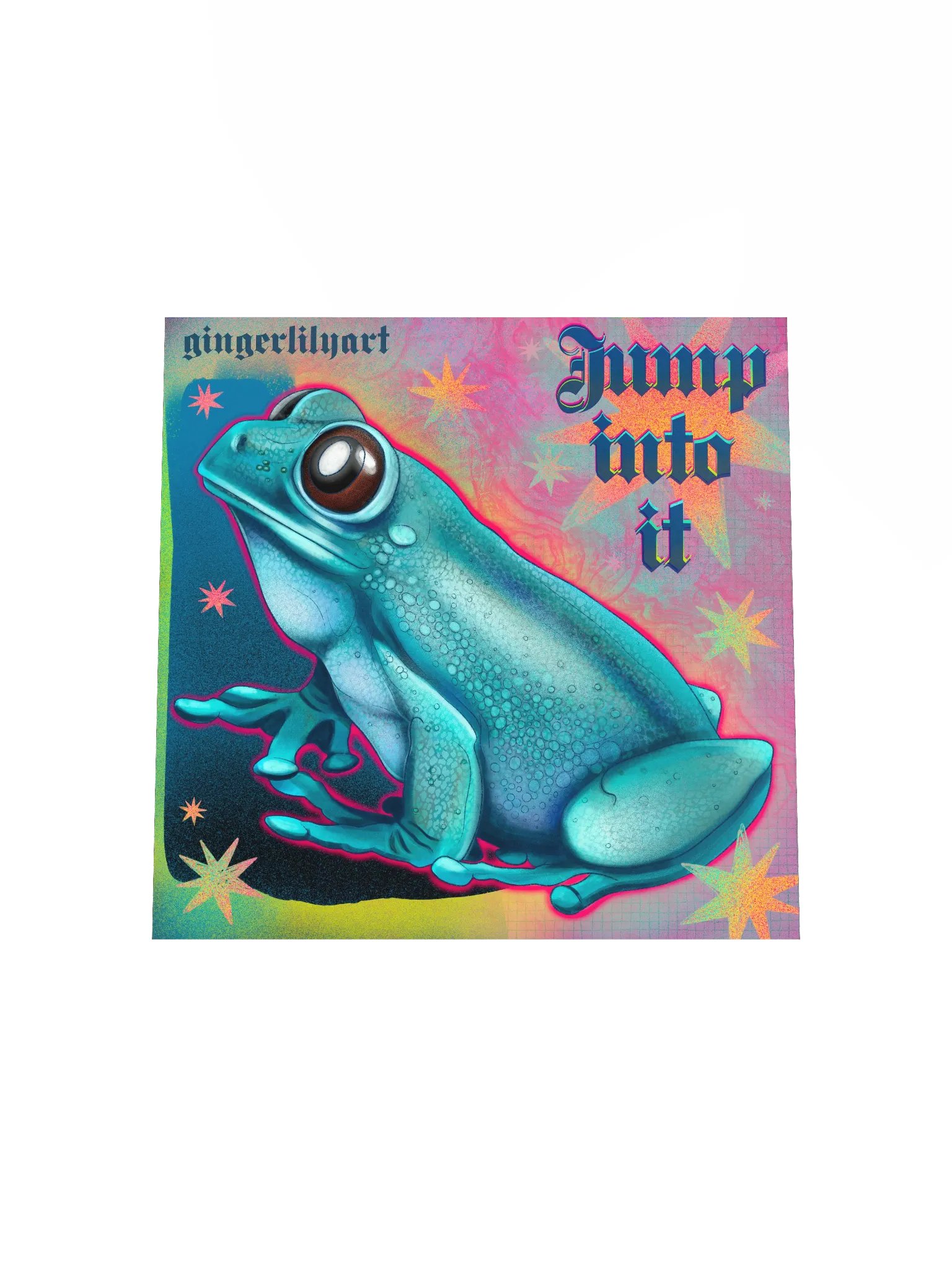 jumping frog print product image (6)