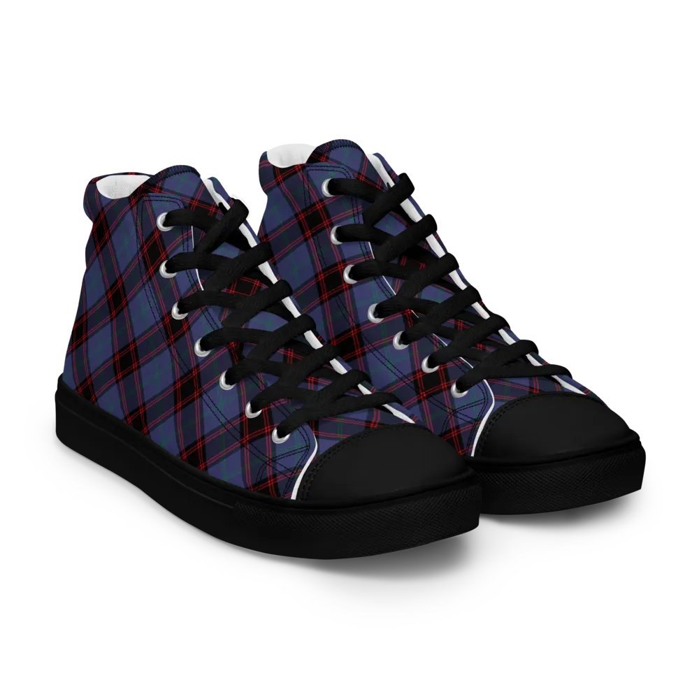 Rutherford Tartan Men's High Top Shoes product image (1)