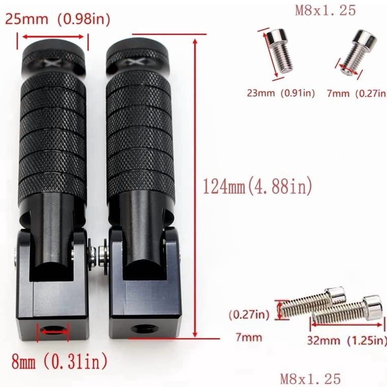 Universal folding bike pegs product image (3)