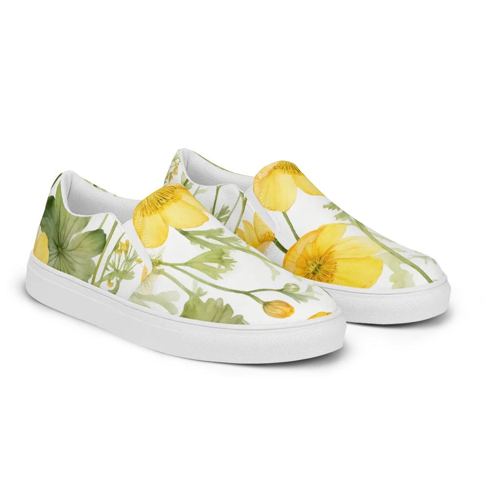 Buttercups in Bloom Slip-On Canvas Shoes product image (7)