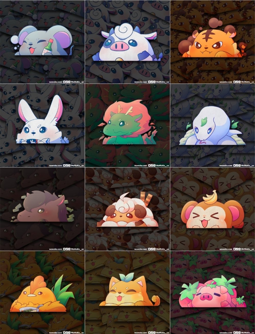 Full Set of Zodiac Peekers product image (1)