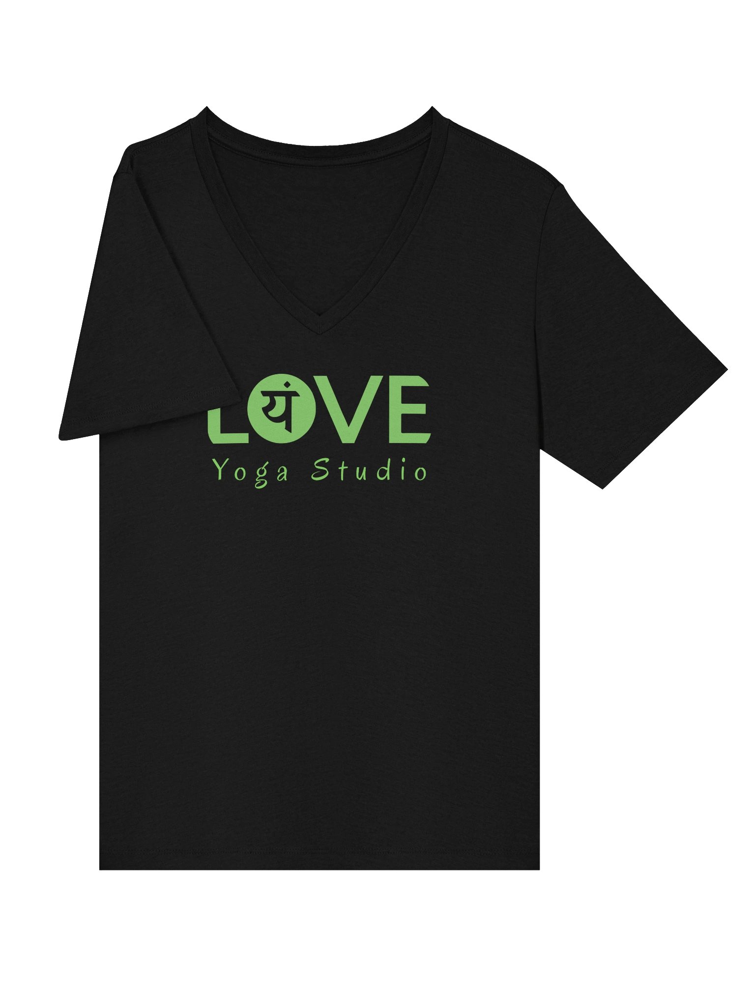 Love Yoga Vneck Green product image (3)