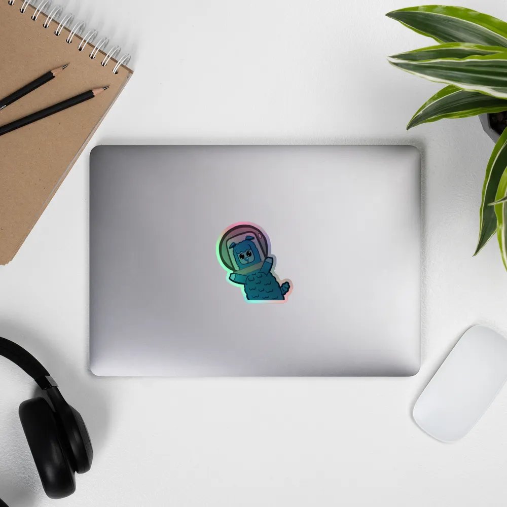 Cosmic Llama Holographic Sticker Set product image (11)