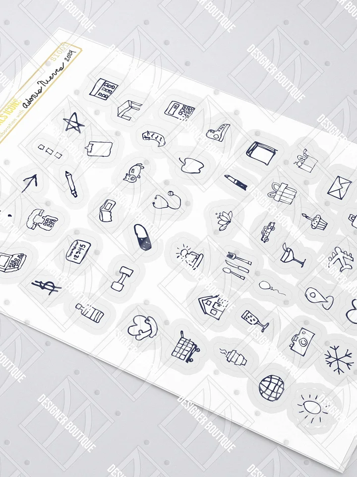 NN Designer Boutique x Adonis Nieves Essentials Icons Sticker Sheet product image (2)