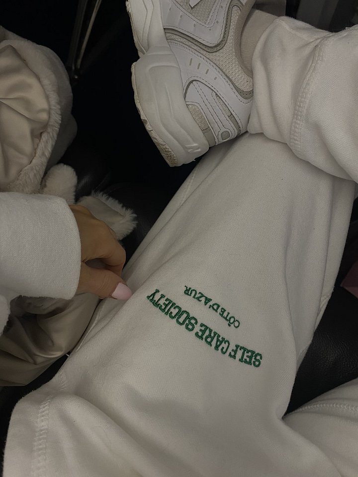Self Care Society Côte d'Azur Embroidered Joggers product image (2)