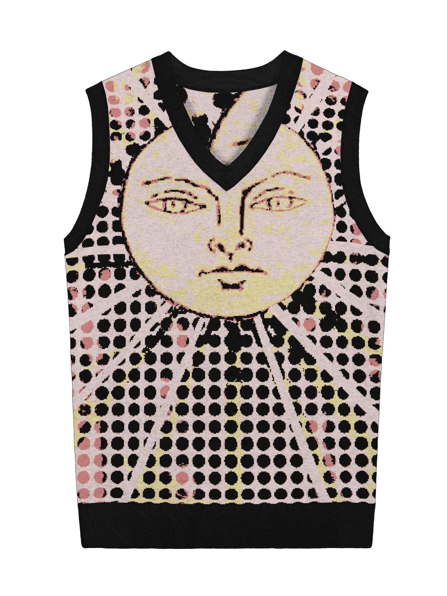 Ugly Sweater-Vest ArtyKnit 'Pink Sunshine' product image (1)