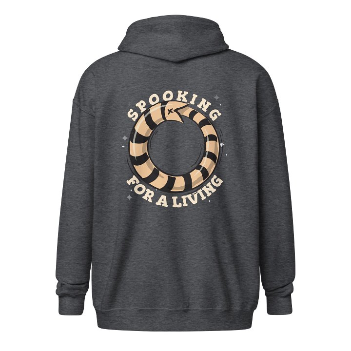 [UM} Spooking For a Living - Unisex Graphic Zip Hoodie product image (1)
