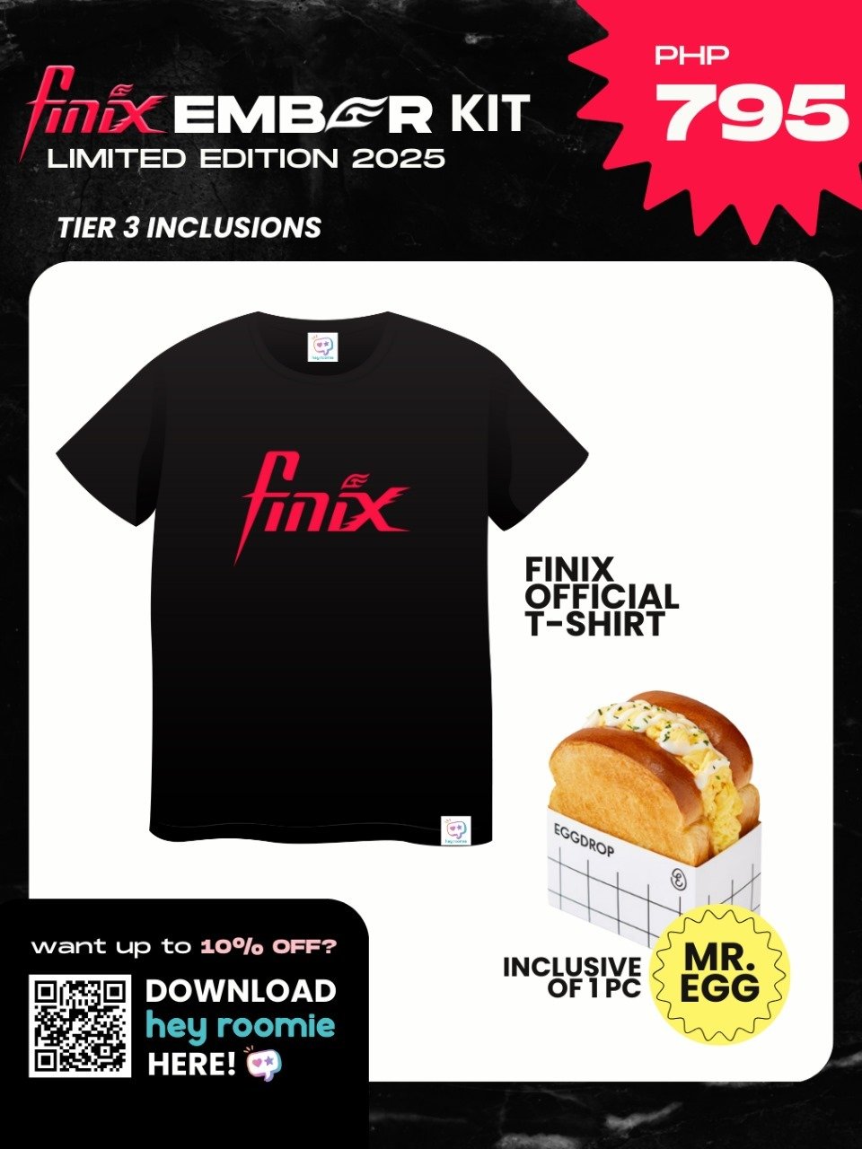 Official Premium Tee Kit - Limited Edition FINIX Ember Kit (2025 Pre-Debut) product image (1)