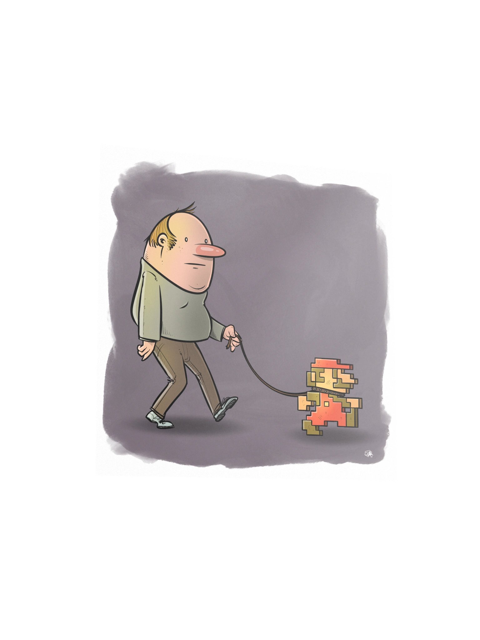 'Walking The Jump Man' print! product image (6)