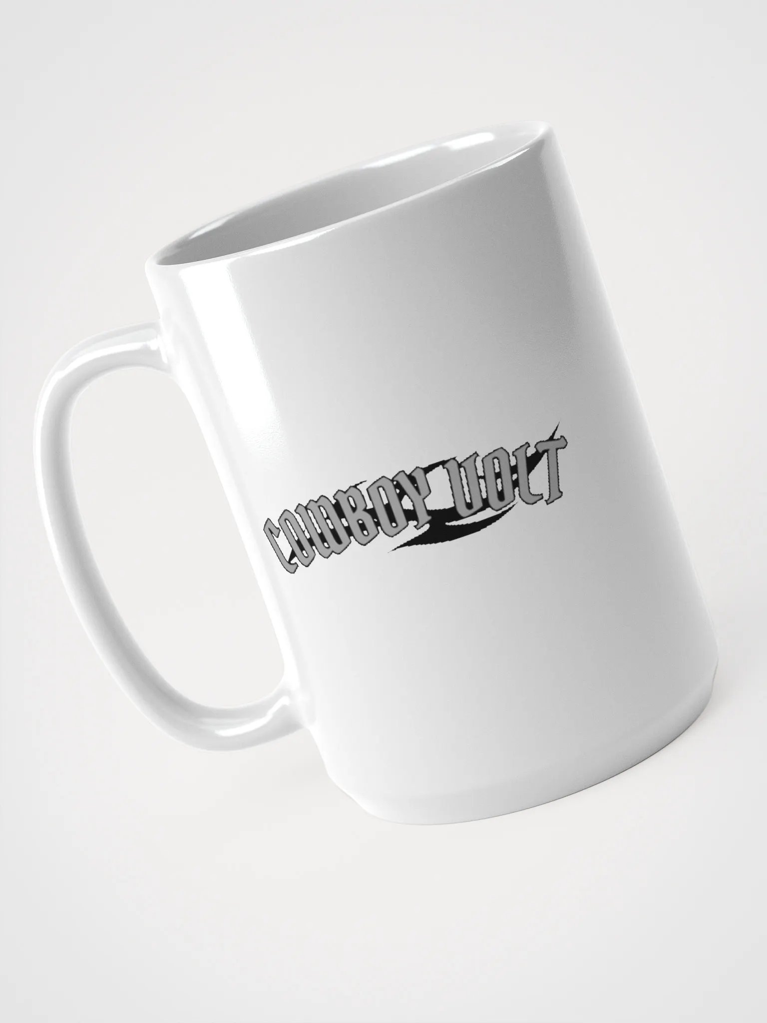Cowboy Volt White Glossy Mug product image (2)