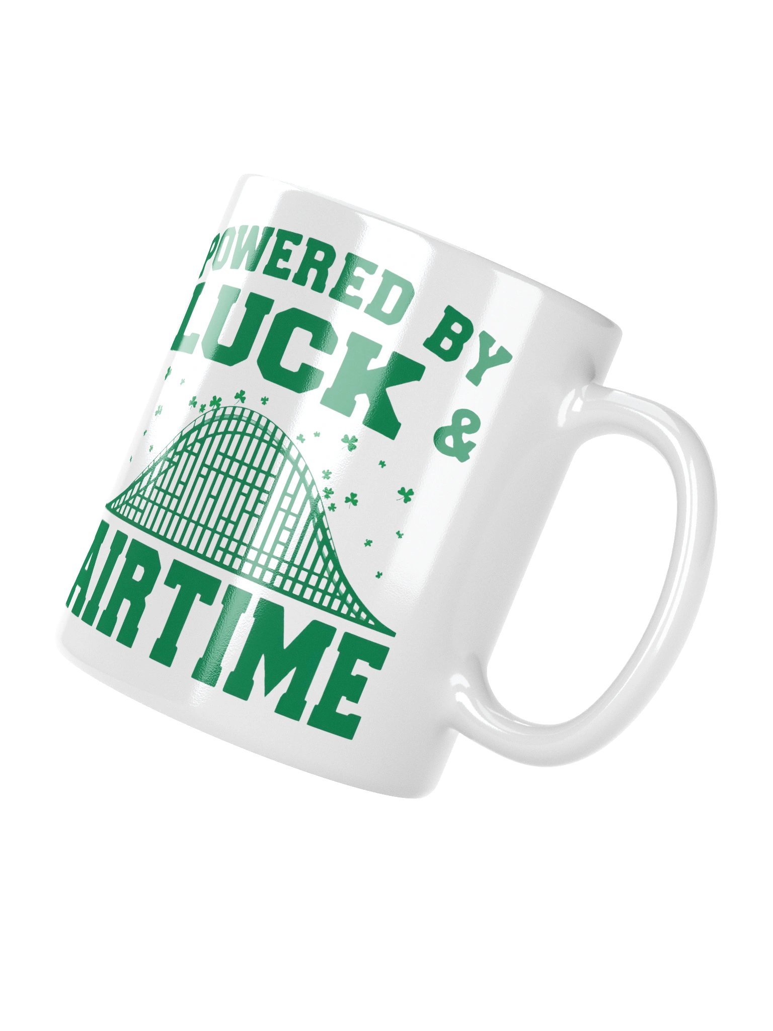 Powered by Luck & Airtime St. Patrick’s Day Roller Coaster Mug product image (7)