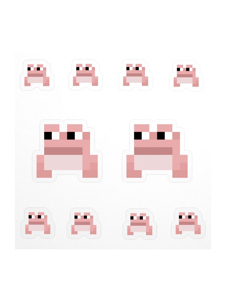 Pixel Brog Sticker Set product image (1)