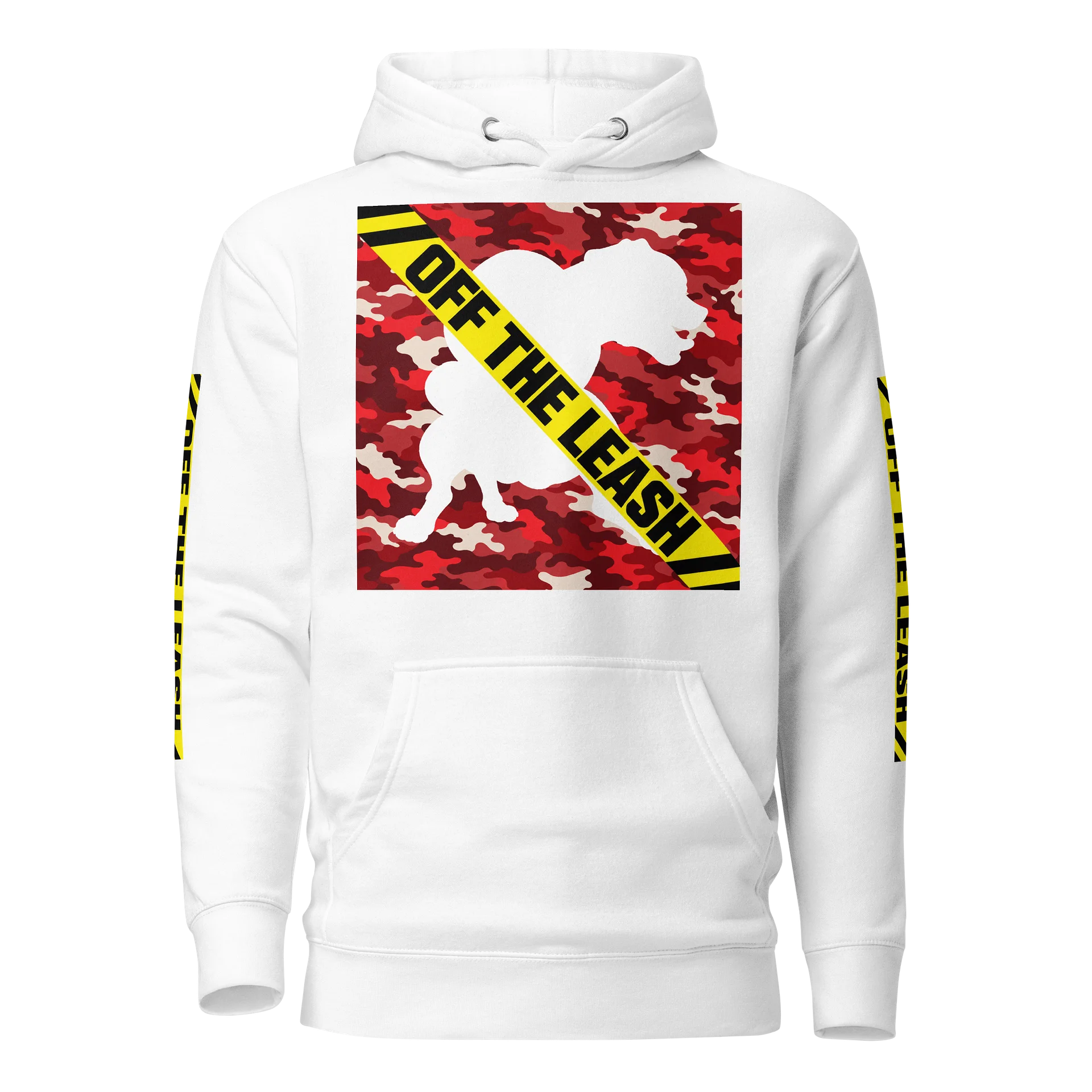 Off The Leash Caution Camo Hoodie product image (1)