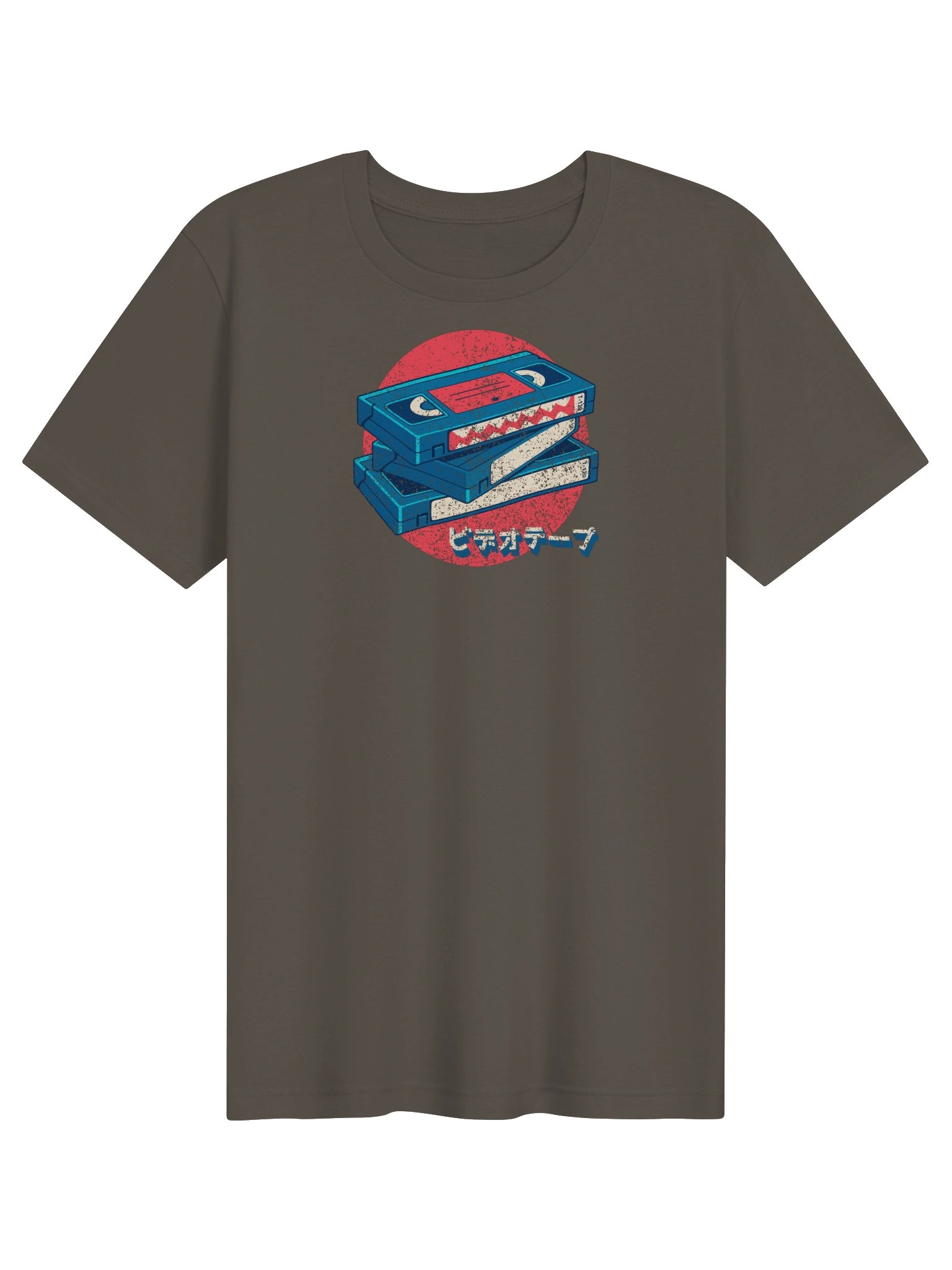 Retro VHS Stack in Japanese Katakana T-shirt product image (25)