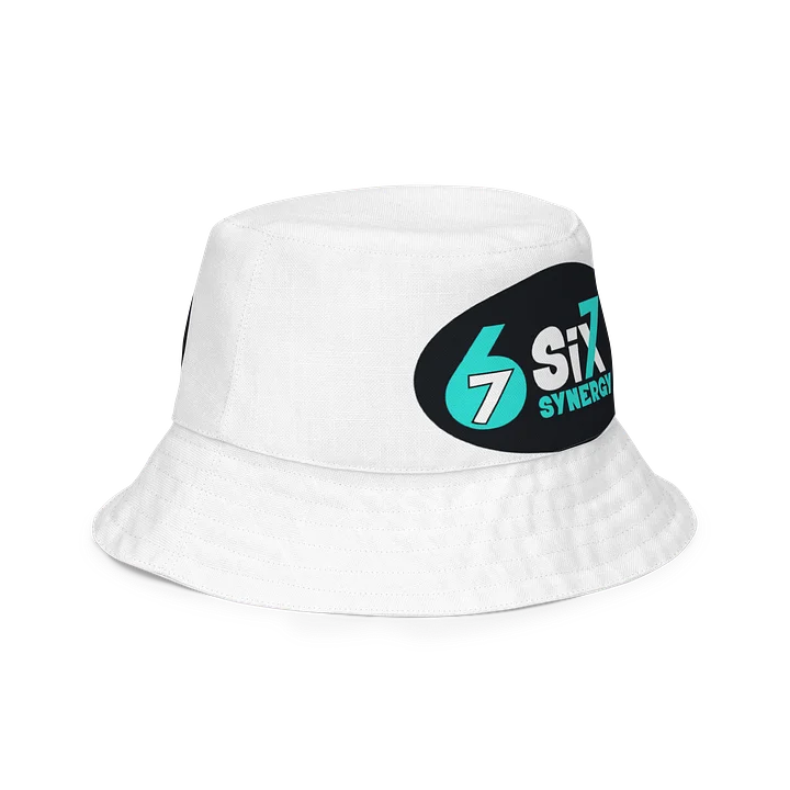 White Bucket Hat - hero and main logo product image (2)