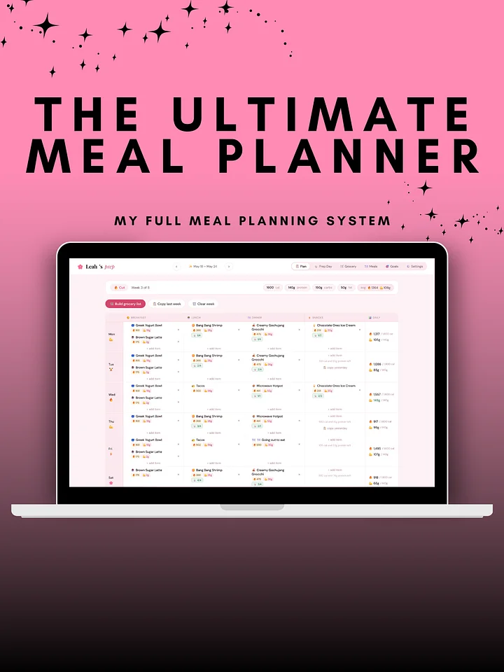 The Ultimate Meal Planner product image (1)
