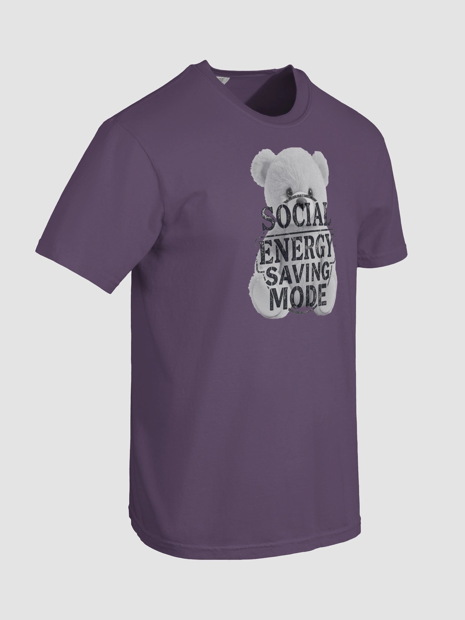 "Social Energy Saving Mode" T-Shirt - The Introvert Bear product image (9)