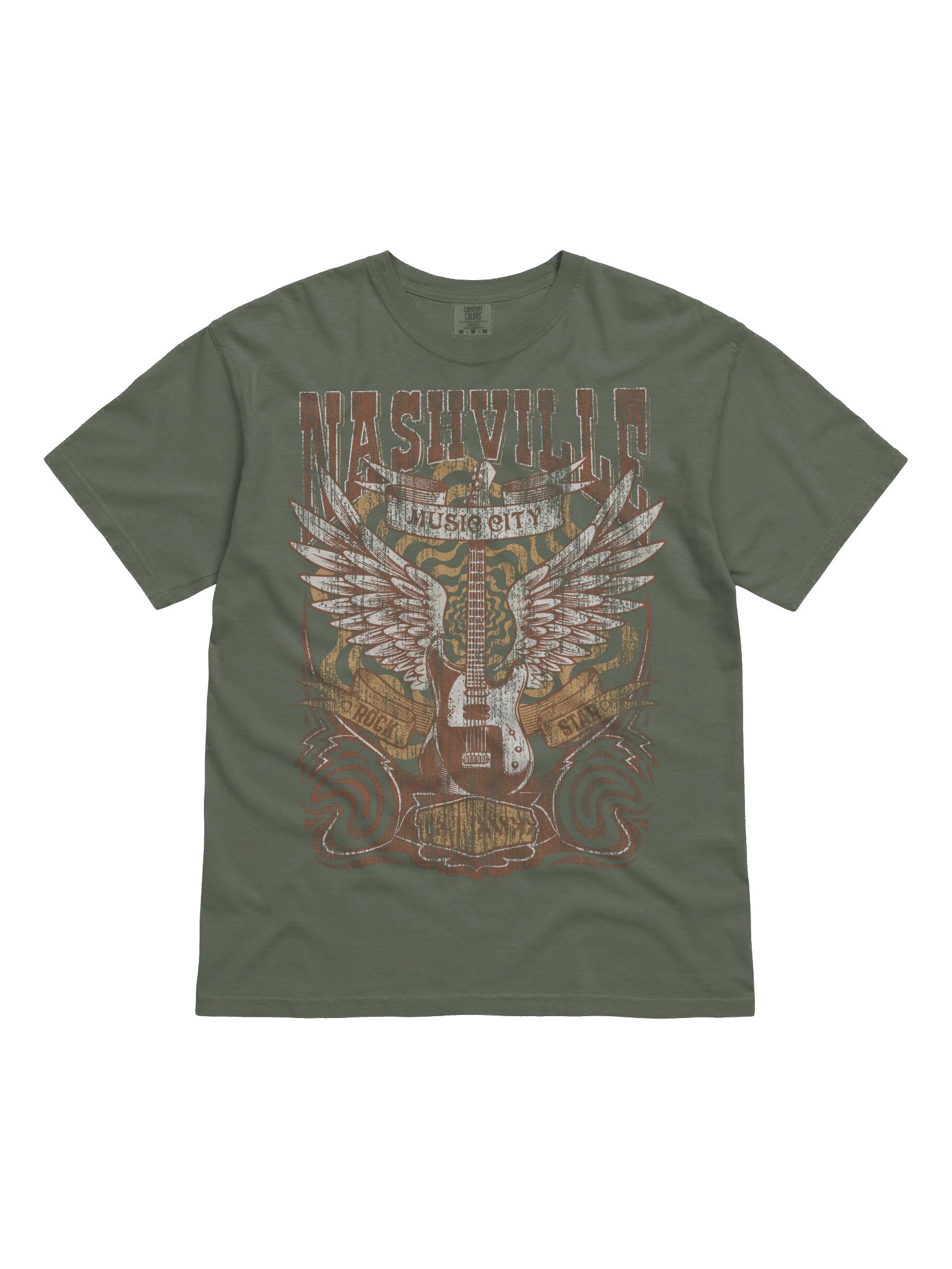 Nashville Music City Shirt – Tennessee Travel Souvenir Vintage Rock Guitar Tee product image (4)