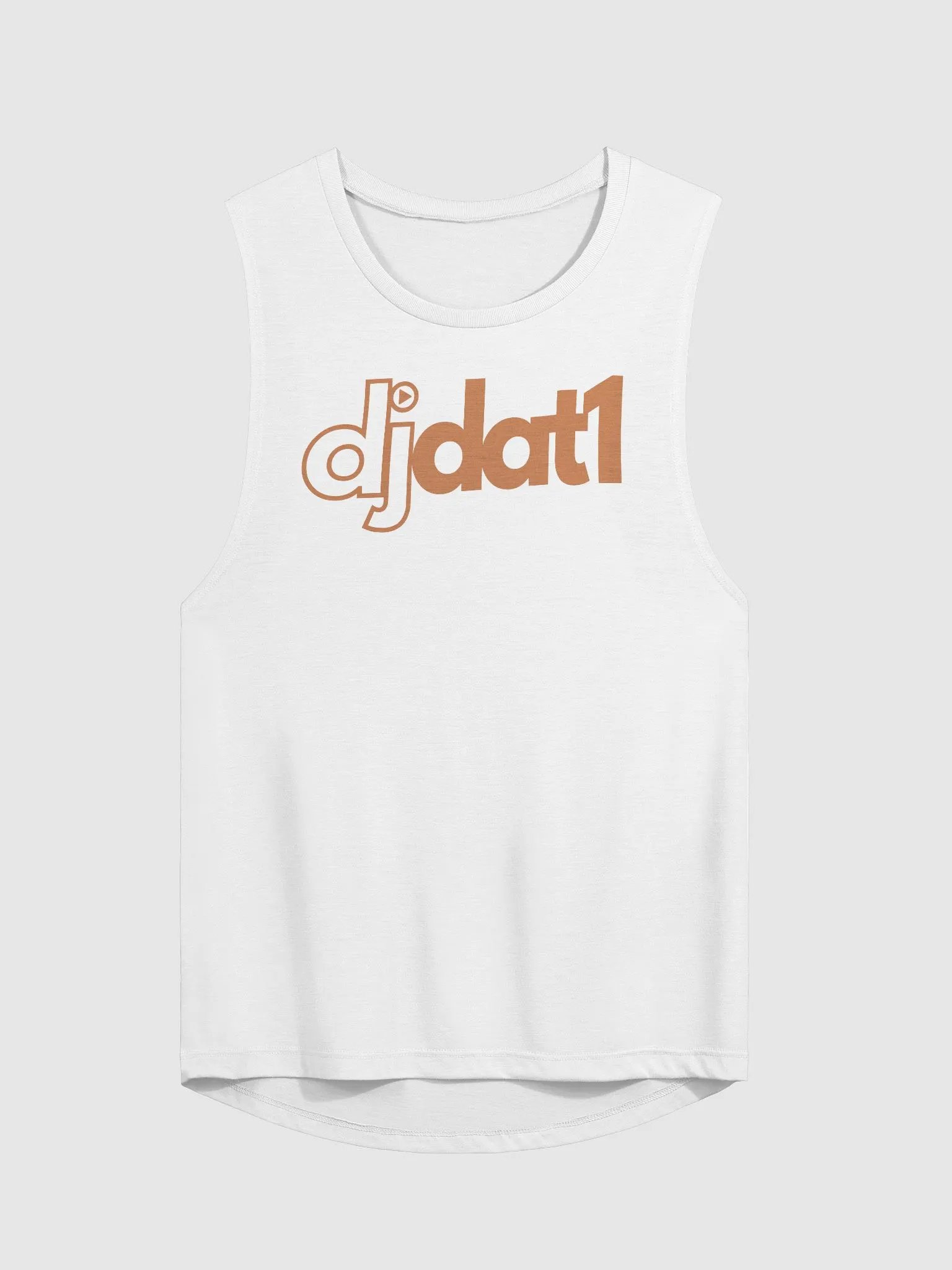 DJDAT1 Women's Flowy Muscle Tank (mango logo) product image (1)
