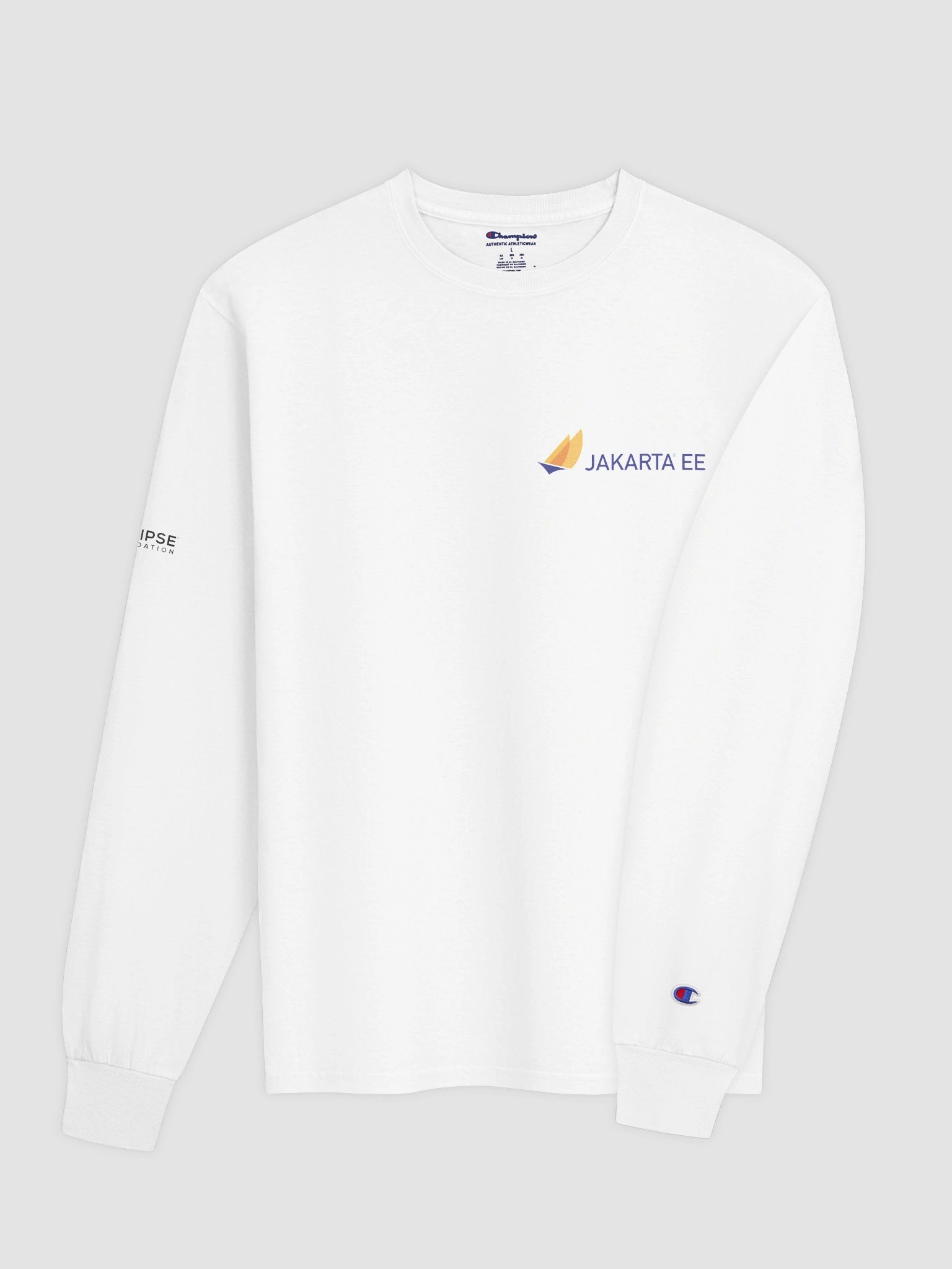 Jakarta EE White Long-Sleeve Tee product image (4)