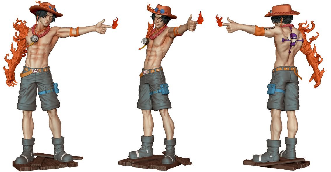 Portgas D. Ace STL product image (2)