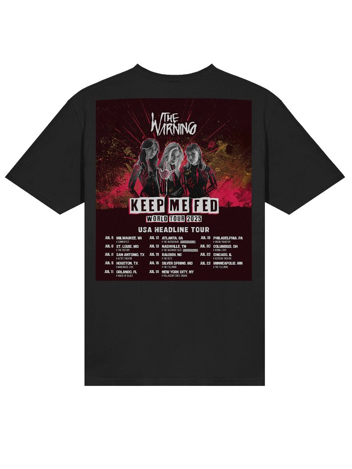 Warning EE.UU Tour 2025 Unisex T-Shirt [S–3XL] product image (1)