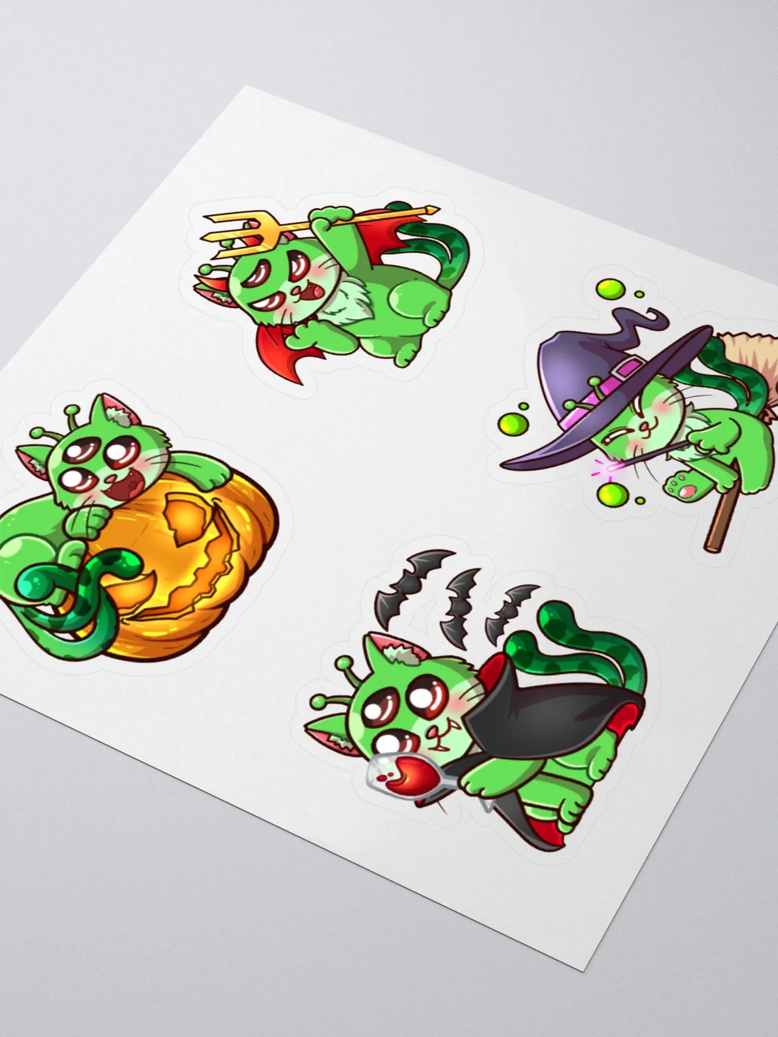 Halloween Cosmos Cat Stickers product image (3)