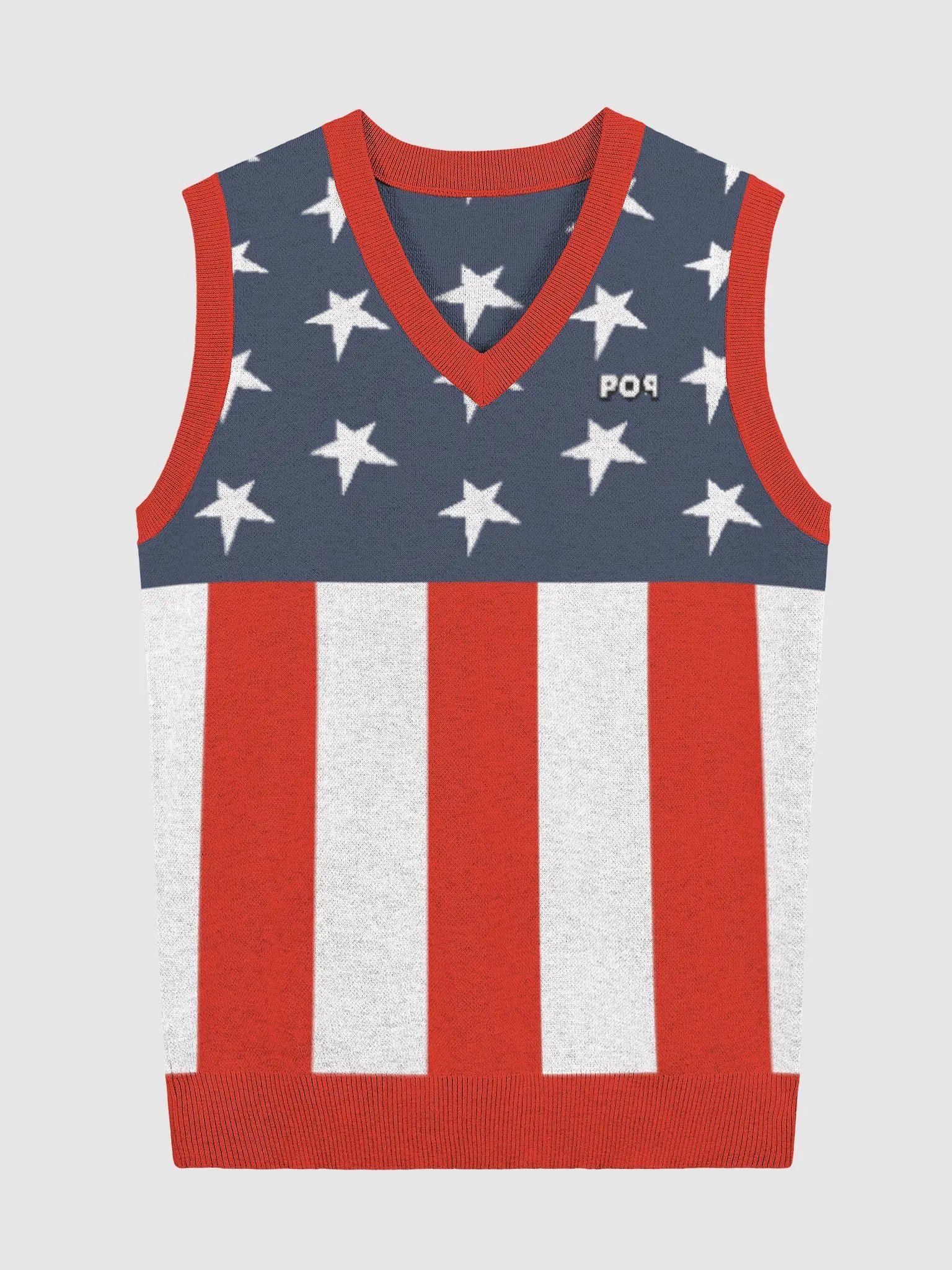 Knitted V-Neck Vest product image (4)