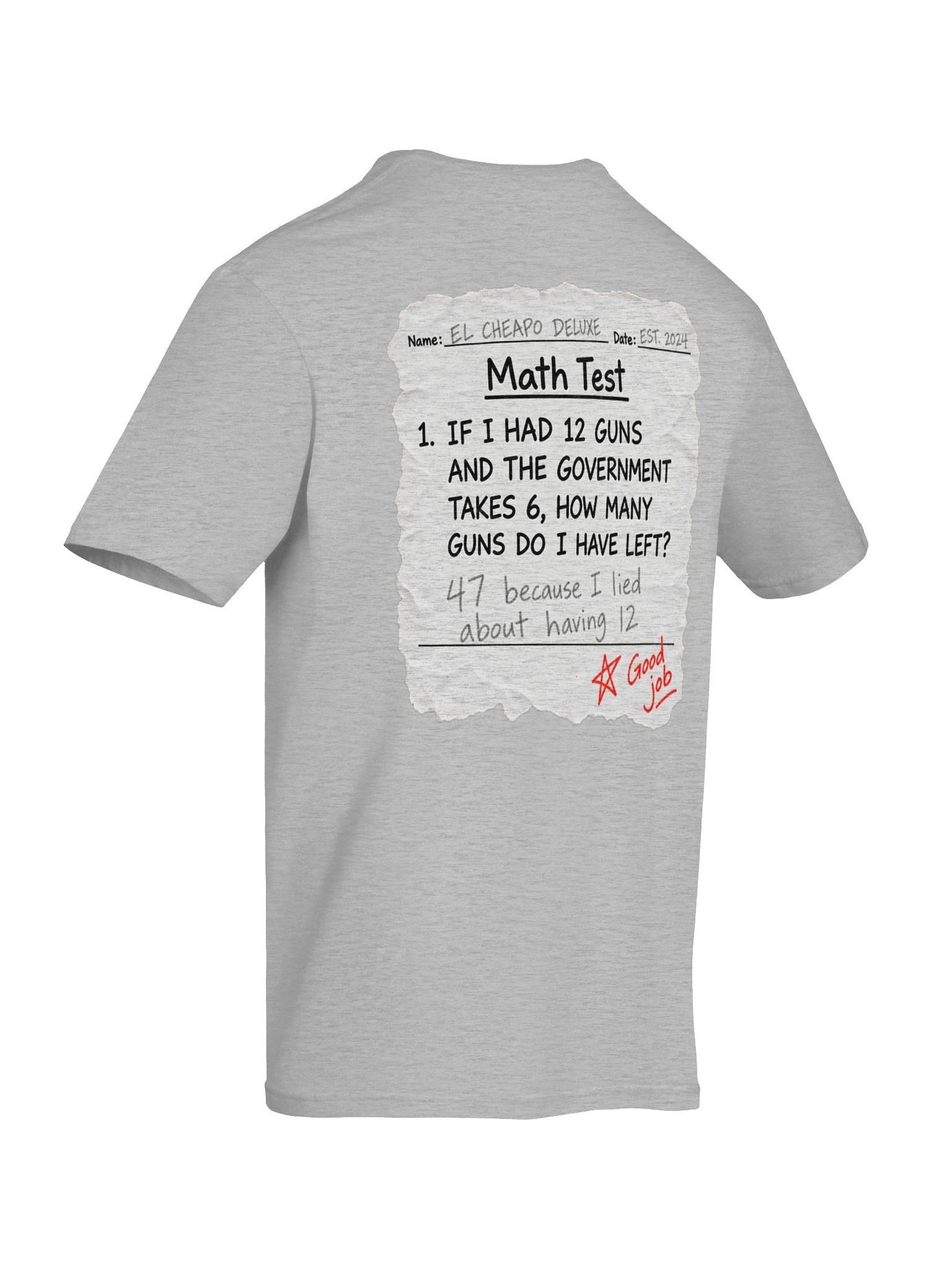 El Cheapo Deluxe - Math Test Tee product image (162)