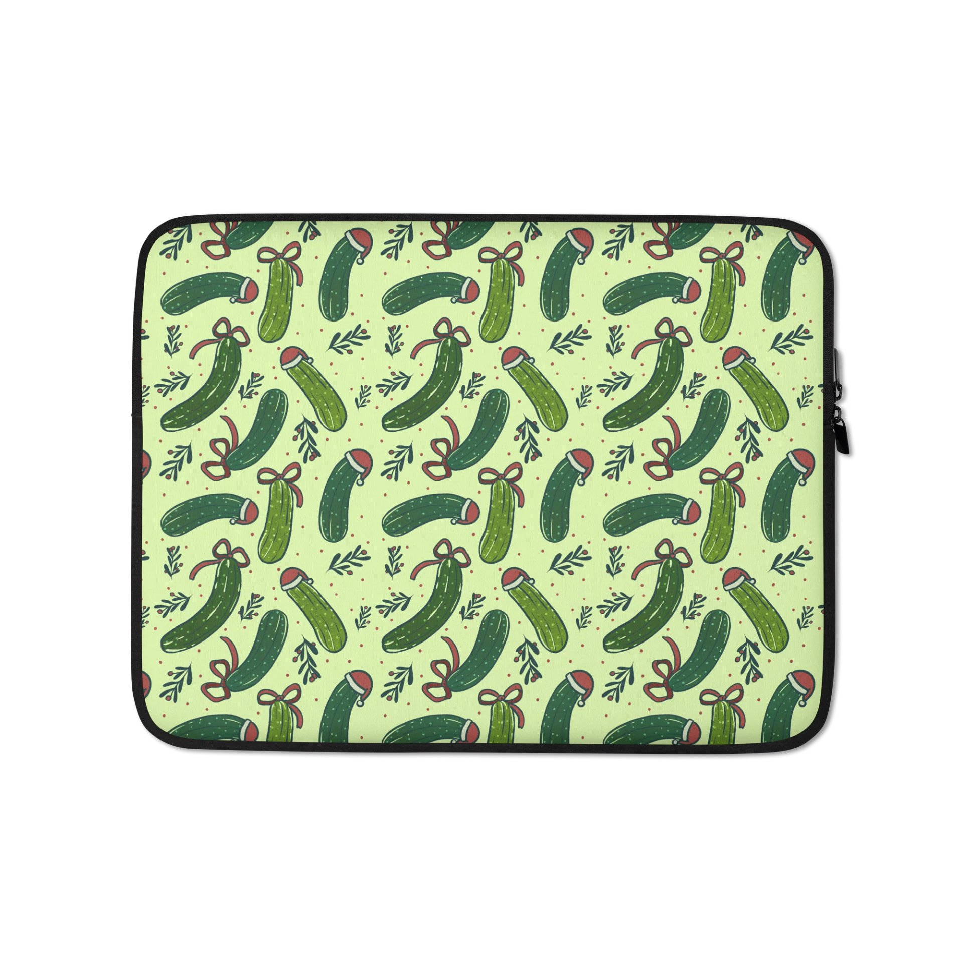 Christmas Dill Pickles Pattern Laptop Sleeve product image (1)