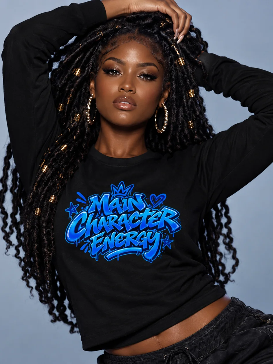 HERitage Main Character Energy Long Sleeve In Blue product image (1)