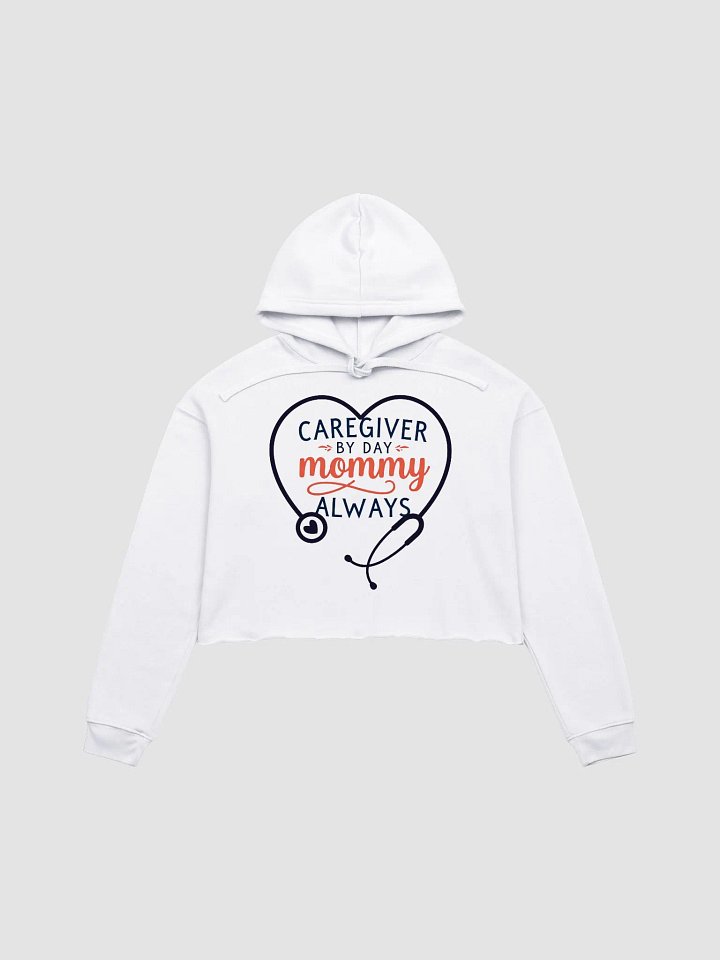 Mommy Caregiver Love Crop Hoodie product image (1)