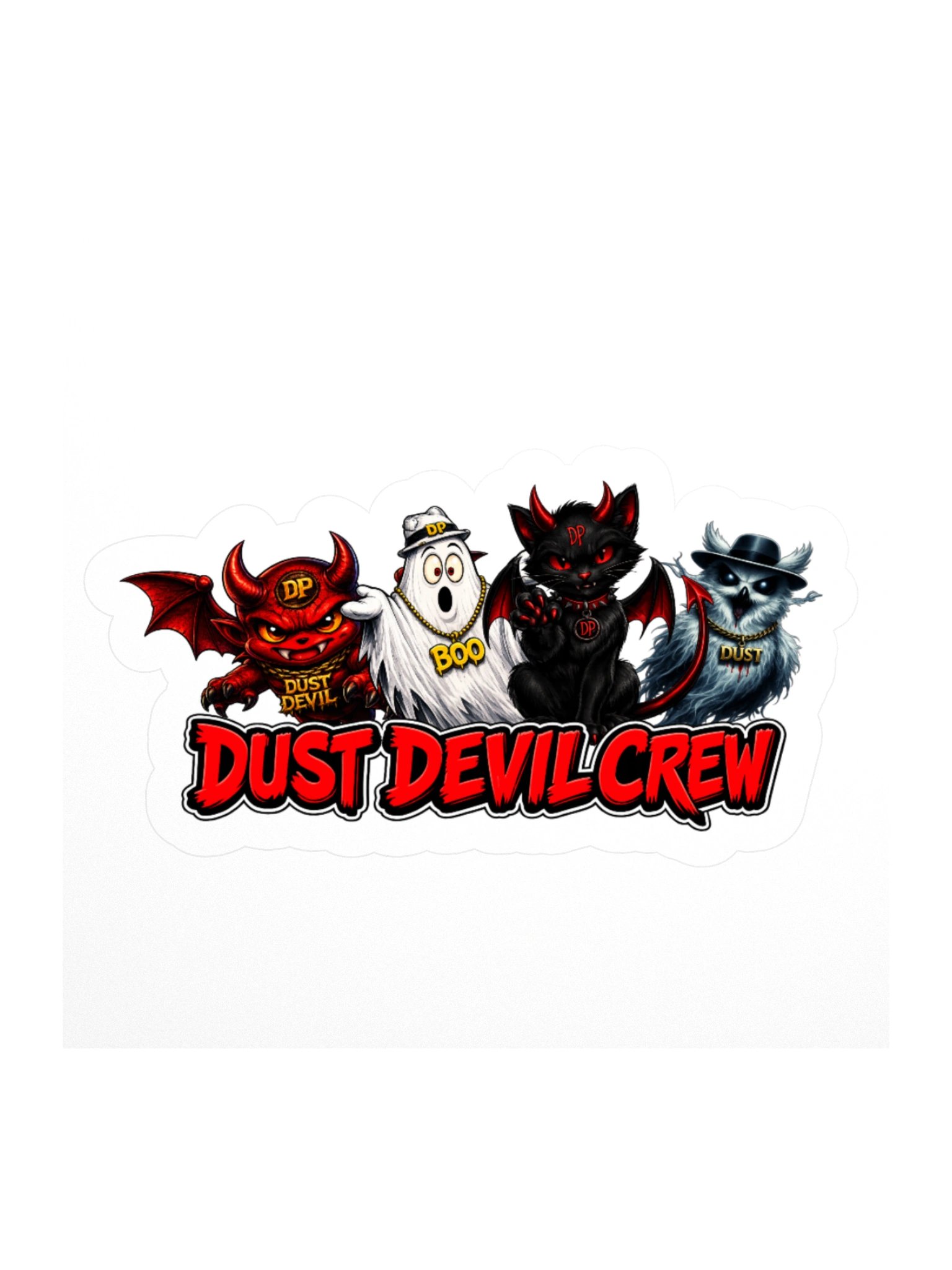 Dust Devil Crew 3" x 3" sticker product image (1)